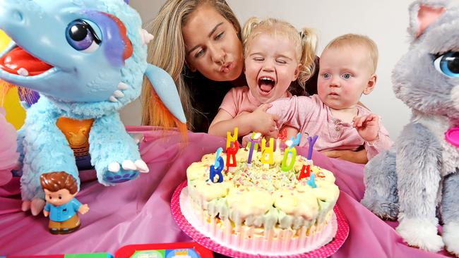 Mum Abby Gilmore says her breasts look nothing like they used to. Picture: Tim Carrafa