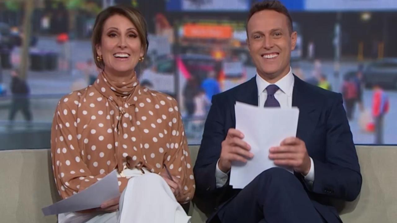 Matt Shirvington alongside Natalie Barr on Sunrise. Picture: Supplied