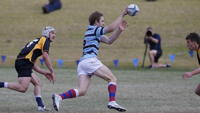 Max Jorgensen playing for GPS at NSW Schools rugby union trials at Eric Tweedale Oval earlier this year. Pic: John Appleyard