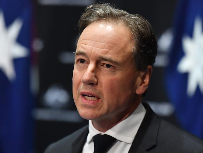 Health Minister Greg Hunt. Picture: AAP