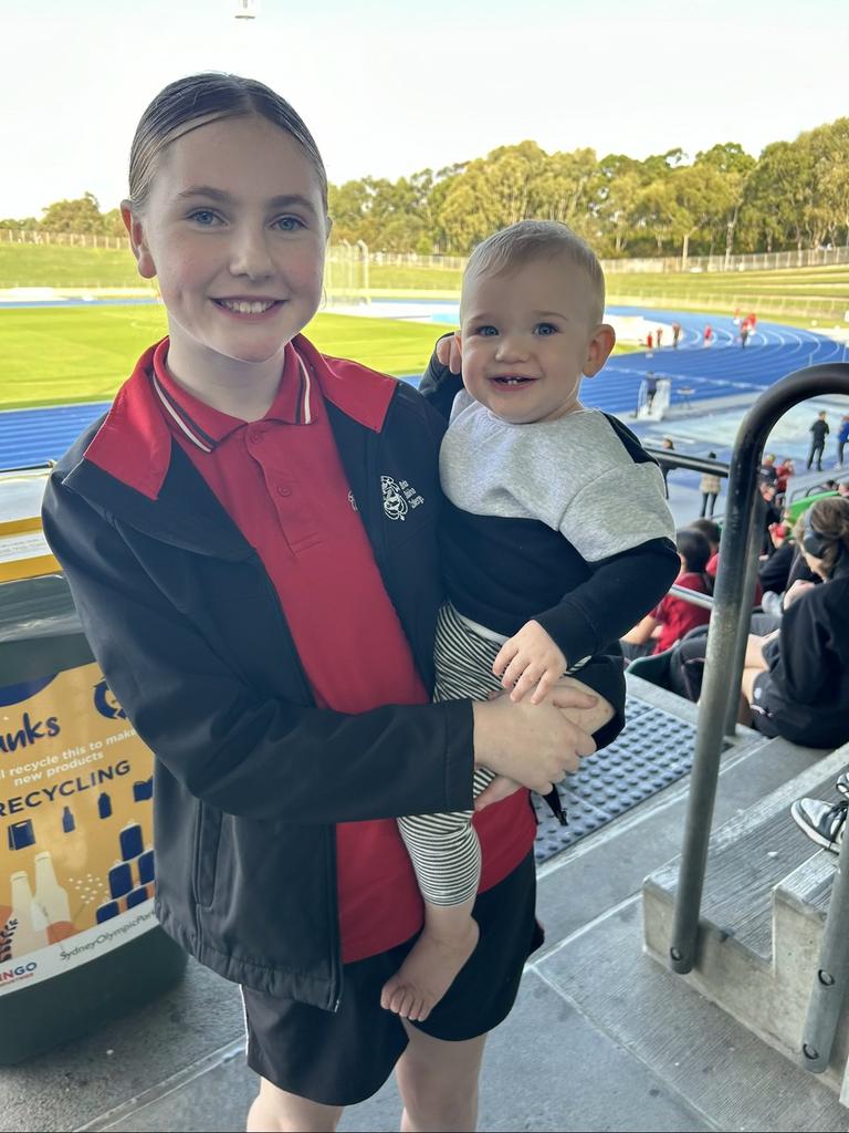 Charlotte with her baby brother, Will.