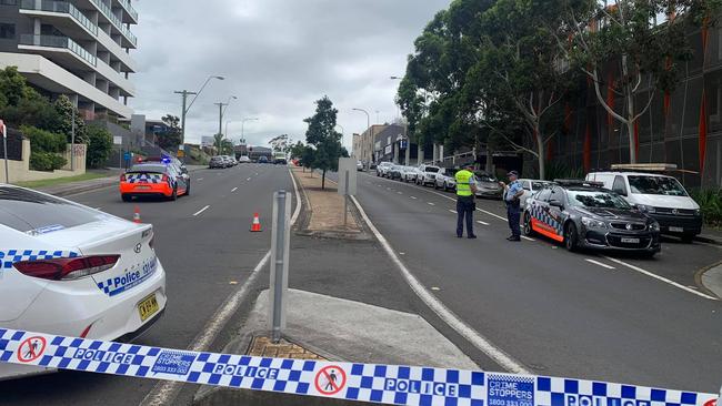 The scene of the shooting in Wollongong on January 6. Picture: 9 News