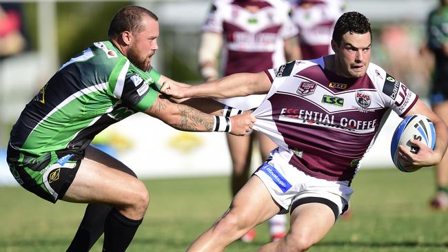 Former Bears and Capras centre Connor Broadhurst (right) will be in Norths colours this year. Picture: Wesley Monts