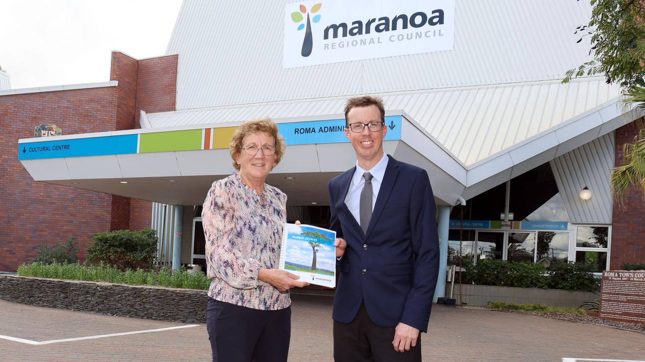 Maranoa Regional Council acting chief executive, Cameron Hoffman, and mayor, Wendy Taylor, handed down the 2024/25 budget on June 26.