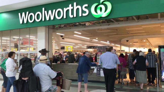 Seniors shopping at Kingaroy Woolworths