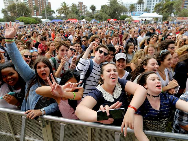 The crowds gather at the St Kilda Festival earlier this month. Picture: Tim Carrafa