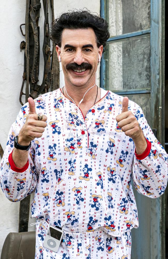 Taking the mickey … in the sequel, Borat is now a big celebrity in his country, Kazakhstan. Picture: Amazon Studios