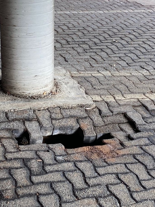 Sinkhole at McGowan Drive Carpark, Innisfail