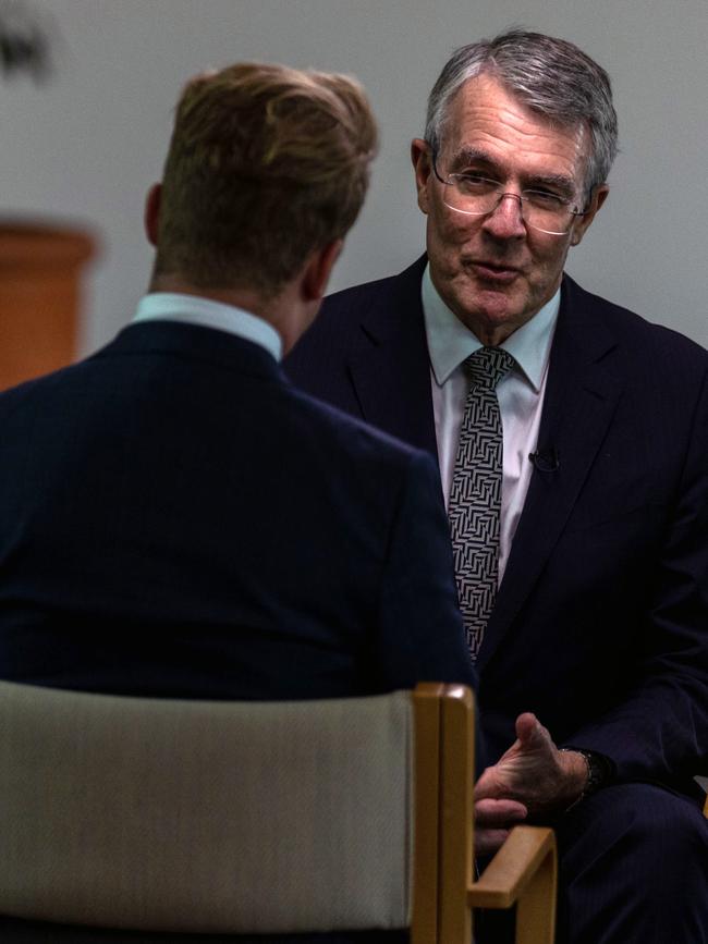 Attorney-General Mark Dreyfus, right, and the Prime Minister insist the proposed referendum wording is ‘constitutionally sound’. Picture: Gary Ramage