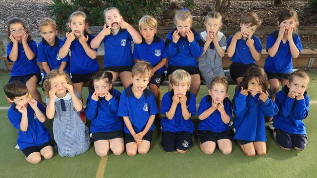 Moriac Primary School Prep B Back Row From Left: Louisa Findlay, Louie Chamberlain, Sadie Templeton, Lexi Skinner, Kulaiyasi Nakaroti, Madeline Leopold, Sophia Naylor, Beau O’Connor, Zoe Roberts Front Row From Left: Xavier Frizon, Minnie Green, Freya Brand, Oscar Harris, Bonah Newling, Ned Blackman, Diwana Patterson, William Worpel Picture: Mark Wilson