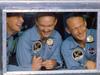 This July 24, 1969, photo obtained from NASA, shows US President Richard Nixon (R) welcoming the Apollo 11 astronauts aboard the USS Hornet, confined to the Mobile Quarantine Facility  (L to R) Neil Armstrong, commander; Michael Collins, command module pilot; and Edwin Aldrin Jr., lunar module pilot. - When the Saturn V rocket built by Wernher von Braun launched with the Apollo 11 capsule at its summit on July 16 1969, one million people flocked to watch the spectacle on the beaches of Florida near Cape Canaveral. But many had doubts that they'd succeed in landing this time. (Photo by HO / NASA / AFP) / **RESTRICTED TO EDITORIAL USE - MANDATORY CREDIT "AFP PHOTO / NASA" - NO MARKETING - NO ADVERTISING CAMPAIGNS - DISTRIBUTED AS A SERVICE TO CLIENTS **TO GO WITH AFP STORY by Ivan Couronne, "To the Moon and back: mankind's giant leap 50 years on"