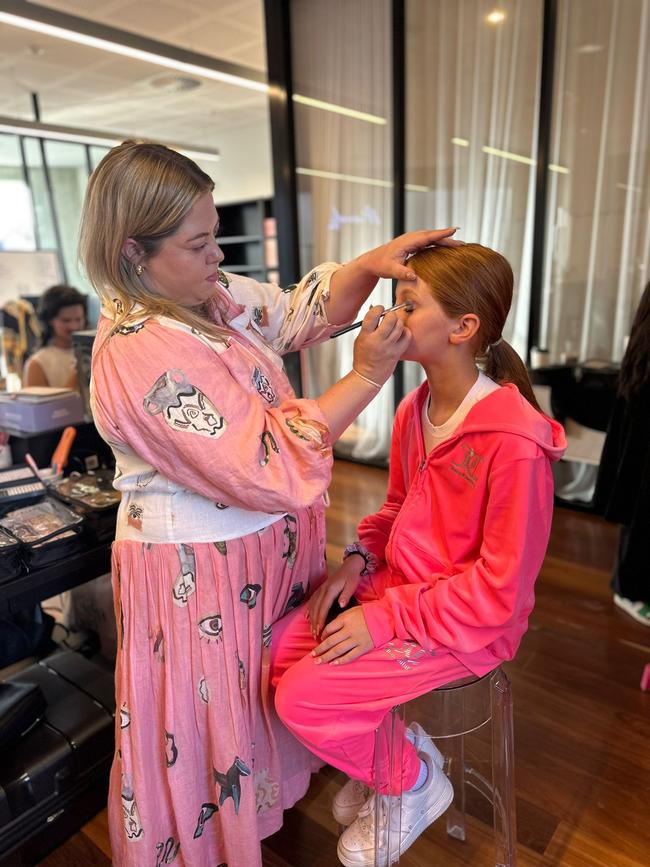 Pixie getting some glam done. Picture: Supplied