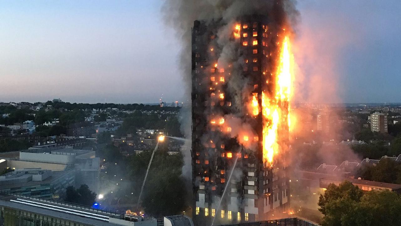 The Grenfell fire shocked people around the world. Picture: Natalie Oxford/AFP