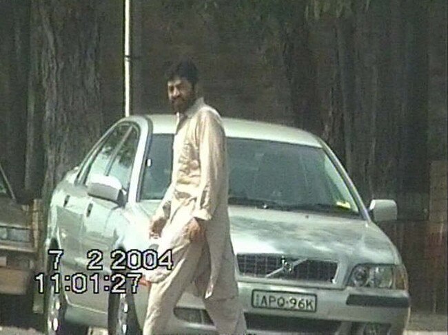 Surveillance video camera footage of NSW architect terrorist suspect Faheem Khalid Lodhi. Picture: Supplied