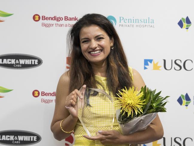 Kallangur Dental owner Sonia Sonia. The business won the Customer Service Excellence Award and Business of the Year at the Business Excellence and Innovation Awards.