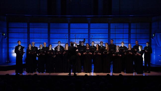 The Australian Chamber Orchestra and the Estonian Philharmonic Chamber Choir performing at City Recital Hall Angel Place. Picture: Maria Boyadgis