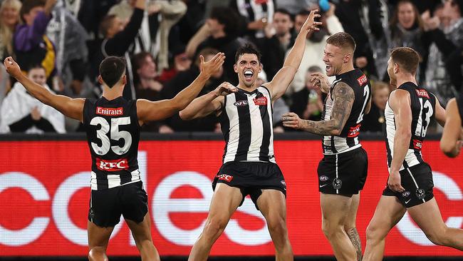 The Pies win, but at what cost? Picture: Michael Klein