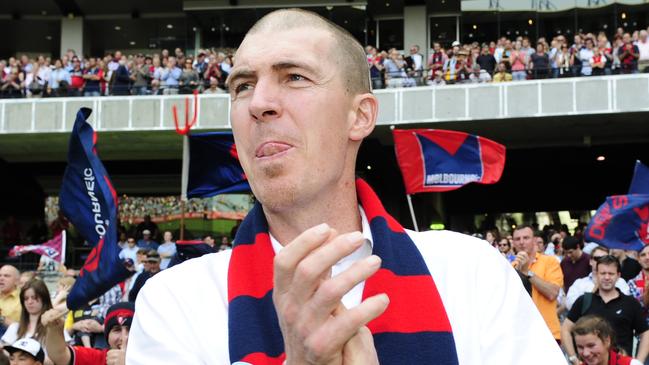 Richmond v Melbourne. MCG. Jim Stynes after the match