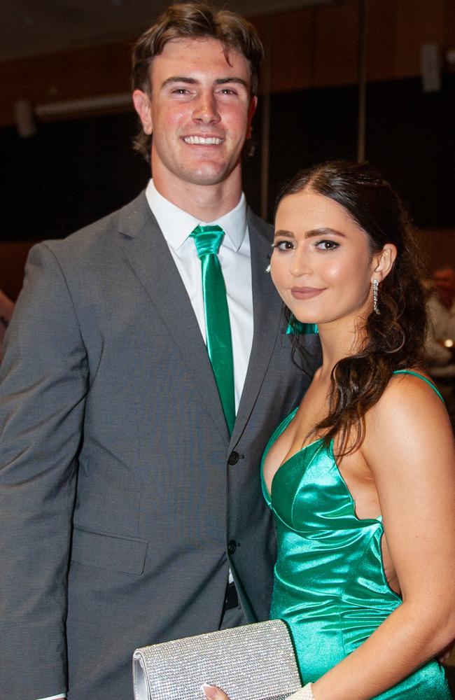 Matt Smith and Sarah Edwards at St Patrick's formal, July 30, 2022. Picture: Michaela Harlow