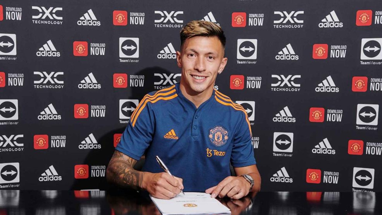 Lisandro Martinez has signed at Manchester United: Credit: Manchester United.