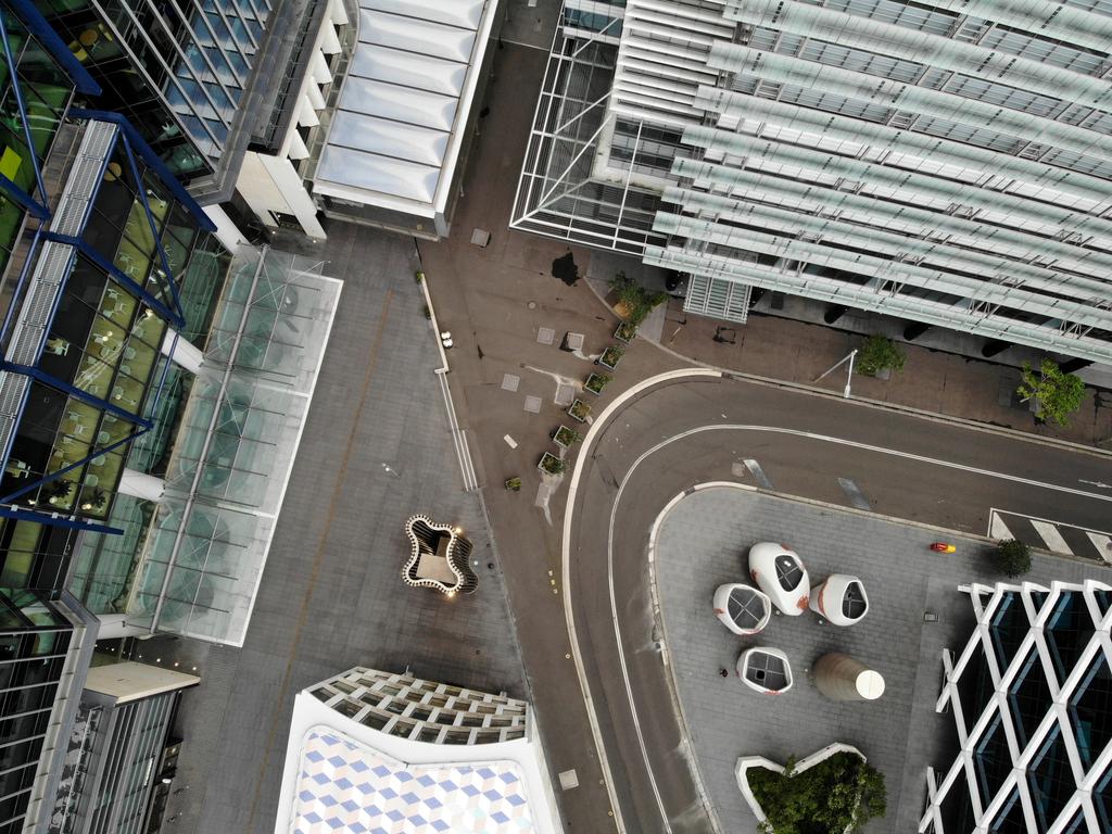 Office buildings in Barangaroo are virtually empty. Picture: Toby Zerna