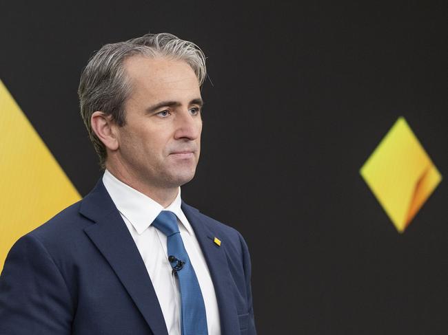 Matt Comyn, CEO.  Photos from Commonwealth Bank's FY23 investor and analyst briefing.