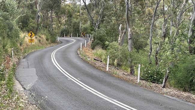 What Main Road at Cherry Gardens looked like before the upgrades. Picture: RAA