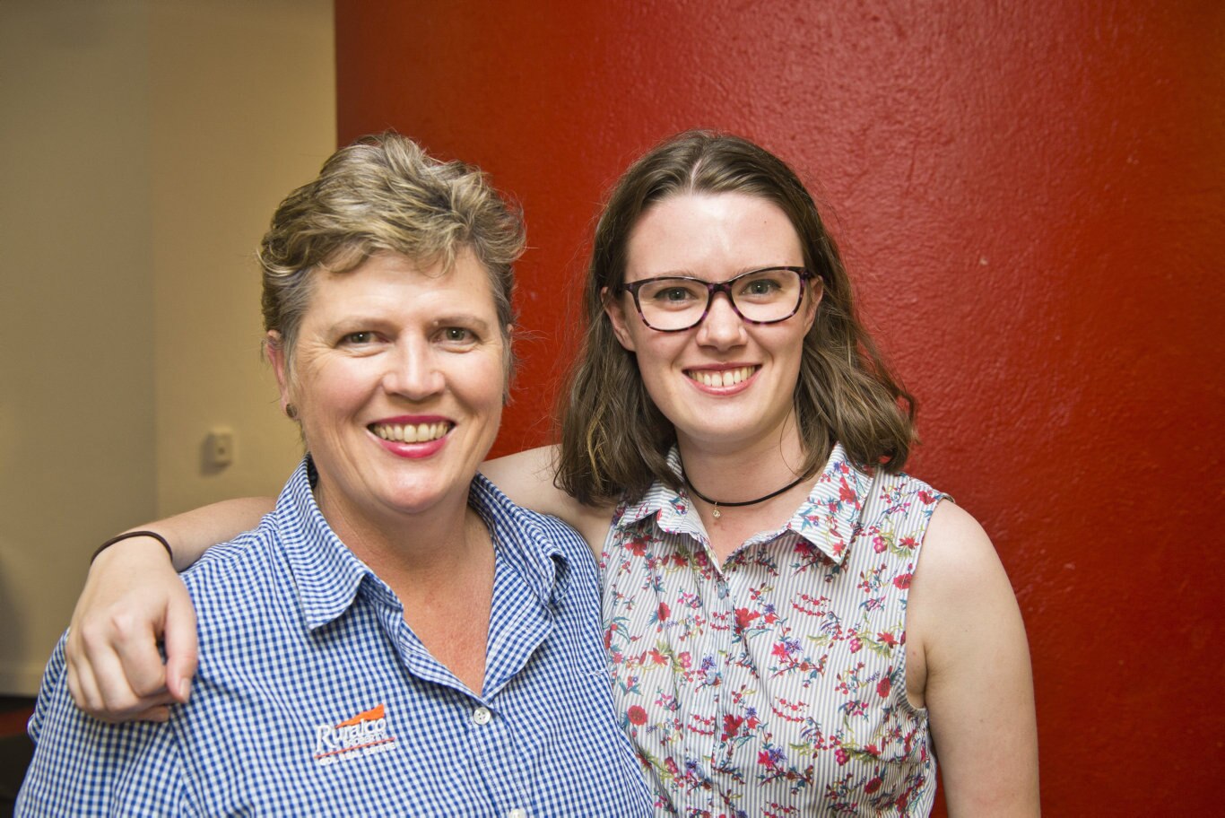 USQ Film and Television third year student Erin Birch with mum Linda Birch at the 2019 showcase at USQ Arts Theatre, Friday, November 8, 2019. Picture: Kevin Farmer