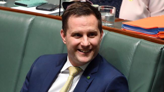 Minister for International Development Alex Hawke during Question Time on February 27, 2020. Picture: AAP