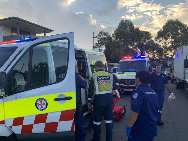 A two-year-old boy was taken to hospital in a critical condition after a drowning incident at Ropes Crossing. Picture: Careflight