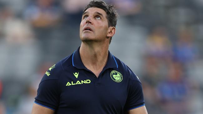 Interim Eels head coach Trent Barrett. (Photo by Jason McCawley/Getty Images)