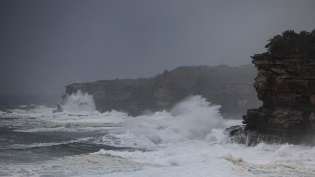 Much of the NSW east coast has had hazardous surf warnings issued with residents warned about strong swells and large waves. Picture: Brook Mitchell/Getty Images