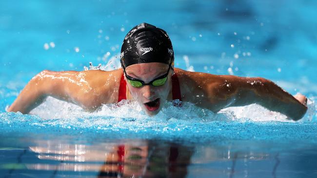 McIntosh is arguably one of the most executing swimmers in the world right now. Picture: Al Bello/Getty Images