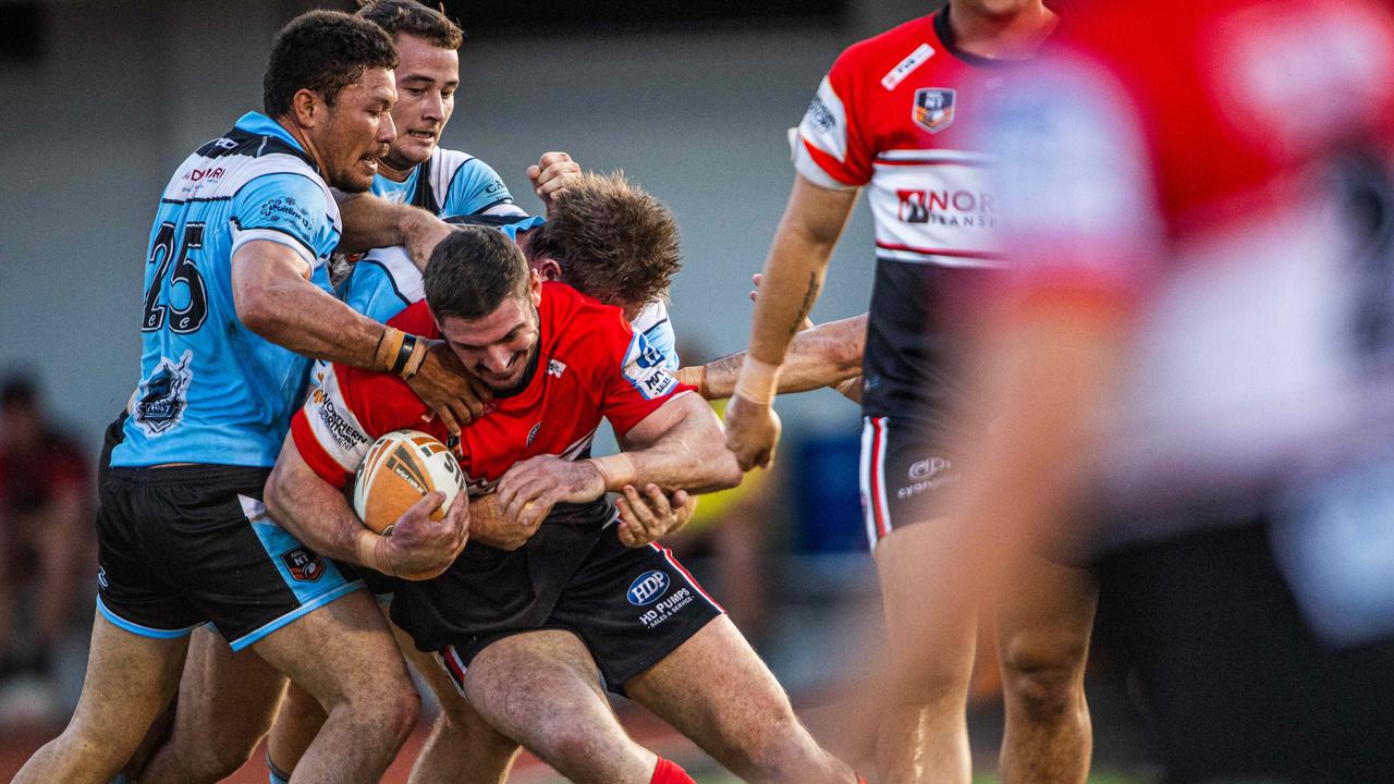 Brody Race as the Litchfield Bears take on Northern Sharks in the 2023 NRL NT grand final. Picture: Pema Tamang Pakhrin