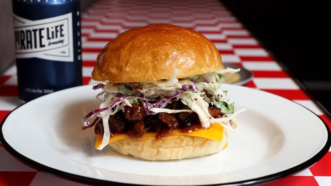 Up in Smoke’s burgers are adding to the culinary mix in Footscray. Picture- Nicole Cleary