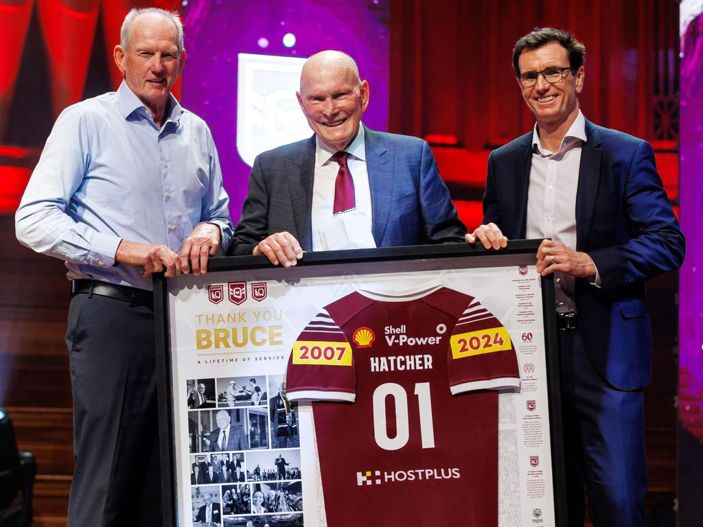 Wayne Bennett, Bruce Hatcher and Ben Ikin