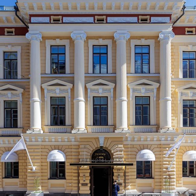 Facade of The Maria Hotel in Helsinki, Finland.