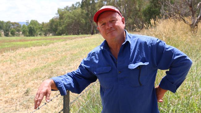 Greg Mirabella on his property near Wangaratta in Victoria.