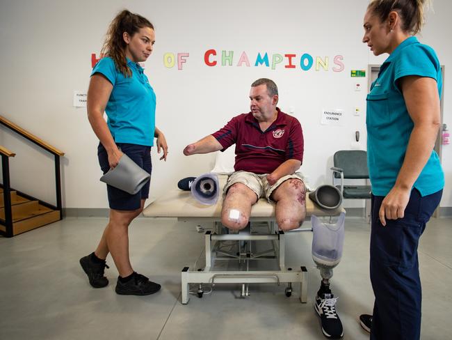 Jason Miller at Mona Vale Hospital. Picture: Julian Andrews.