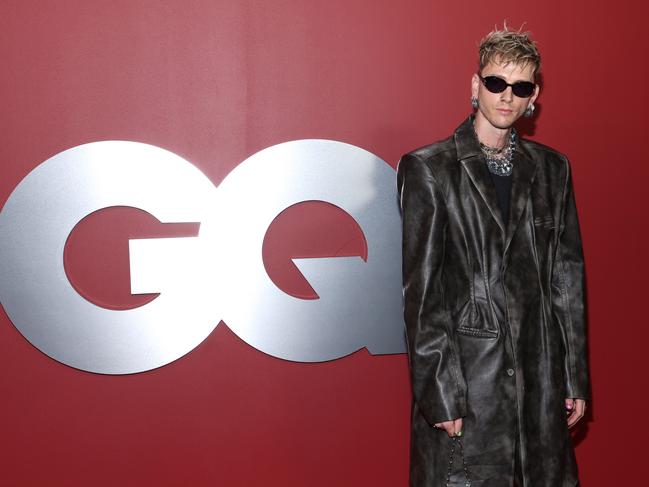 LOS ANGELES, CALIFORNIA - NOVEMBER 16: Machine Gun Kelly arrives at the GQ Men of the Year Party 2023 at Bar Marmont on November 16, 2023 in Los Angeles, California. (Photo by Phillip Faraone/Getty Images for GQ)