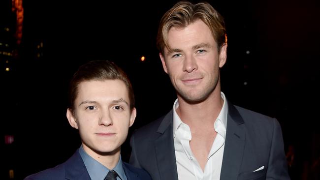 Chris Hemsworth put in a good word for Tom Holland to Marvel boss Kevin Feige after the two starred together in In the Heart Of the Sea. Picture: Jamie McCarthy/Getty Images