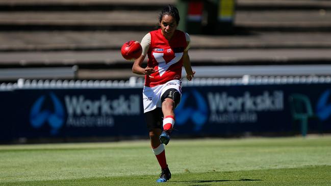 Maggie Varcoe in action for North Adelaide. Picture: NAFC