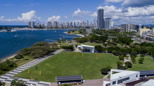 The Broadwater Parklands in Southport - where the ‘Sopo Squad’ bring little ones to play. Picture: Jerad Williams