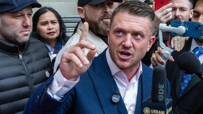 Far-right activist Tommy Robinson. Picture: Mark Kerrison/Getty Images