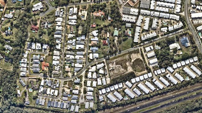 An aerial image of Buderim in 2023 which shows the increase in new homes in the area. Picture: Nearmap