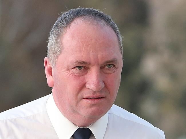 Barnaby Joyce at Parliament House in Canberra. Picture Kym Smith