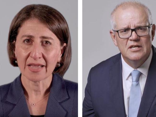 Gladys Berejiklian and Scott Morrison in the new Liberal campaign video, We Believe