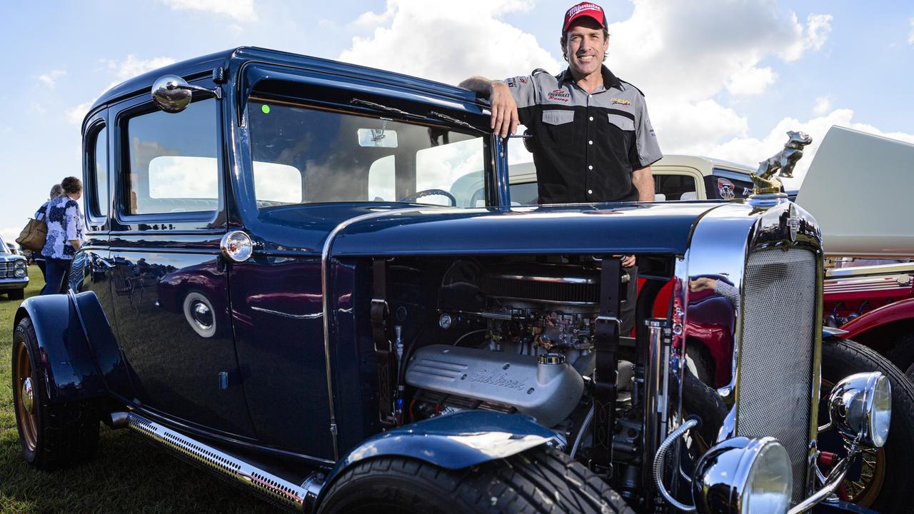 Cameron Voss shows his 1931 Chevrolet coupe at the David Hack Classic, Sunday, May 18, 2025. Picture: Kevin Farmer