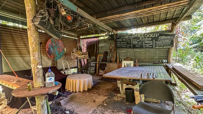 The Ulysses Garden Cafe along Gorge Rd in Finch Hatton is seemingly abandoned. Picture: Contributed