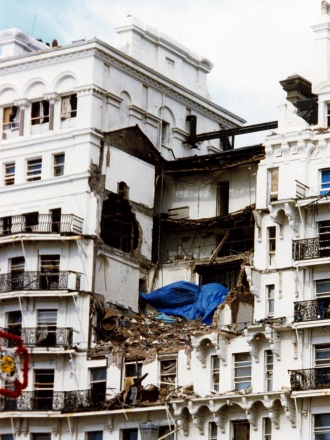 The Grand Hotel after the bombing.